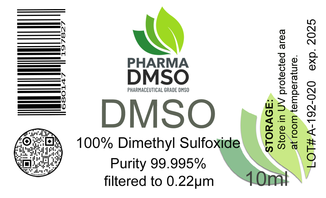 Clinical Grade DMSO Filtered to .022 UM 10ml/100ml