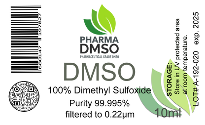 Clinical Grade DMSO Filtered to .022 UM 10ml/100ml