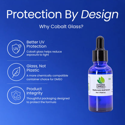 Hyaluronic Acid Serum | Dual Weight HA, MSM & DMSO | PharmaDMSO