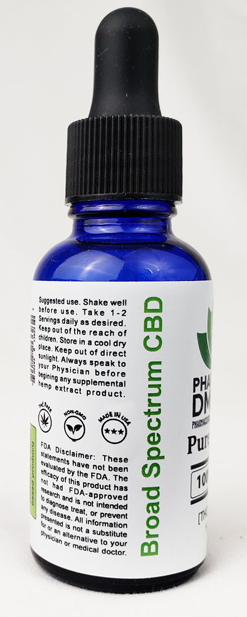 CBD Isolate Tincture - 1000-3000mg CBD+ Broad Spectrum CBD Isolate Tincture NO THC Unflavored With Dropper