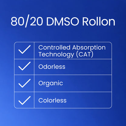 DMSO 80/20 Roll-On 10ml Clinical Grade DMSO 99.996% filtered