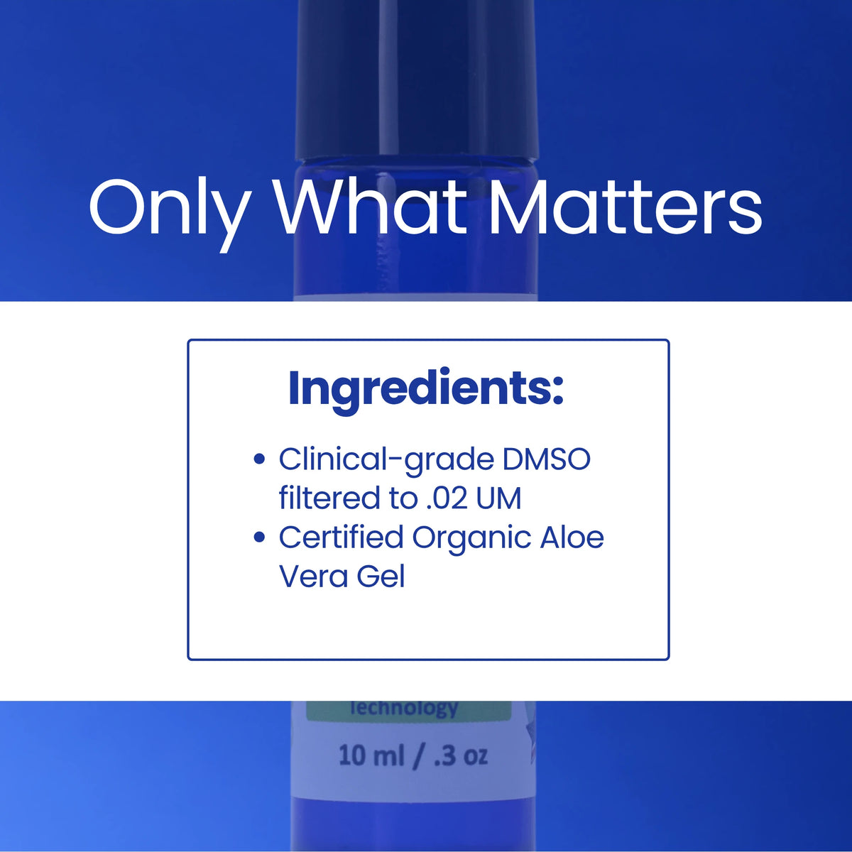 DMSO 80/20 Roll-On 10ml Clinical Grade DMSO 99.996% filtered