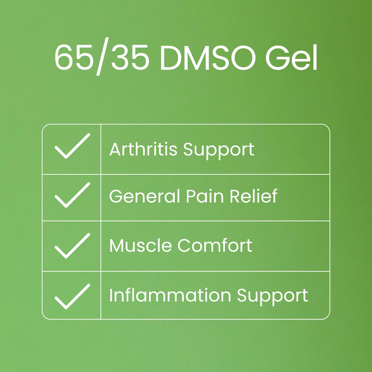 65/35 DMSO Gel - DMSO and Aloe Vera Gel Organic Blend