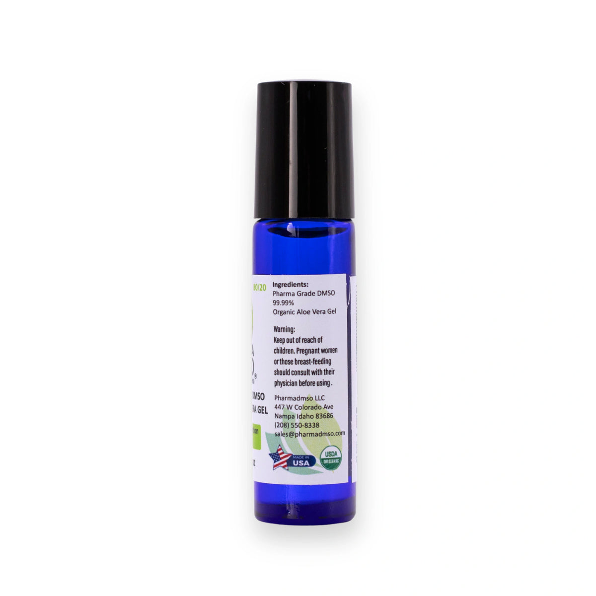 DMSO 80/20 Roll-On 10ml Clinical Grade DMSO 99.996% filtered