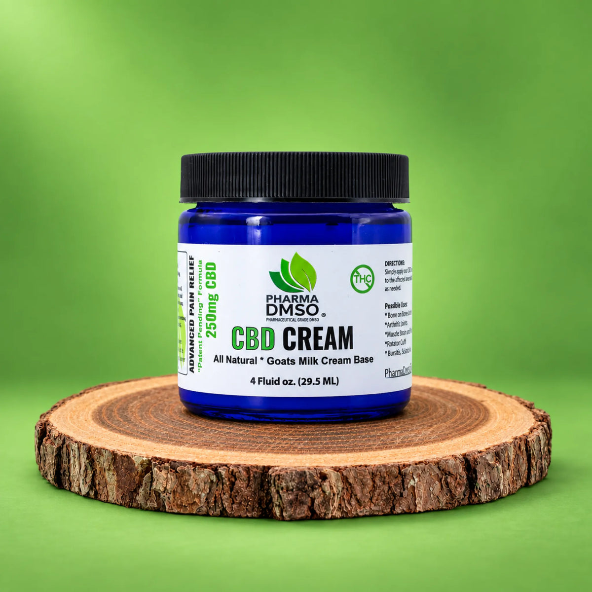 CBD Cream – Broad Spectrum CBD with DMSO Patent Pending Formula