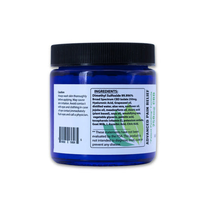 CBD Cream – Broad Spectrum CBD with DMSO Patent Pending Formula