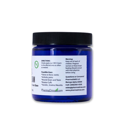 CBD Cream – Broad Spectrum CBD with DMSO Patent Pending Formula