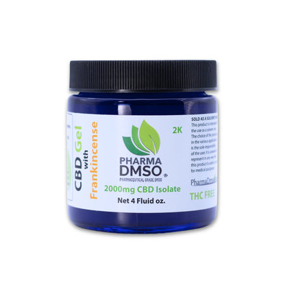 CBD Gel – 1,000 -4500 mg Broad-Spectrum CBD with DMSO & Frankincense Patent Pending