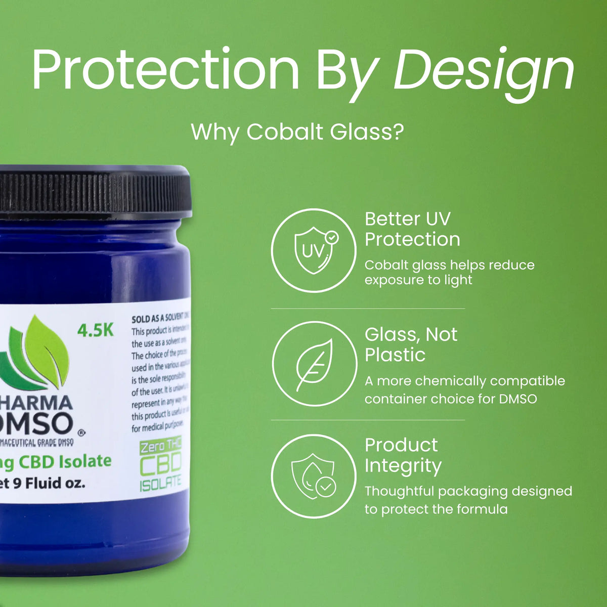CBD Gel – 1,000 -4500 mg Broad-Spectrum CBD with DMSO & Frankincense Patent Pending