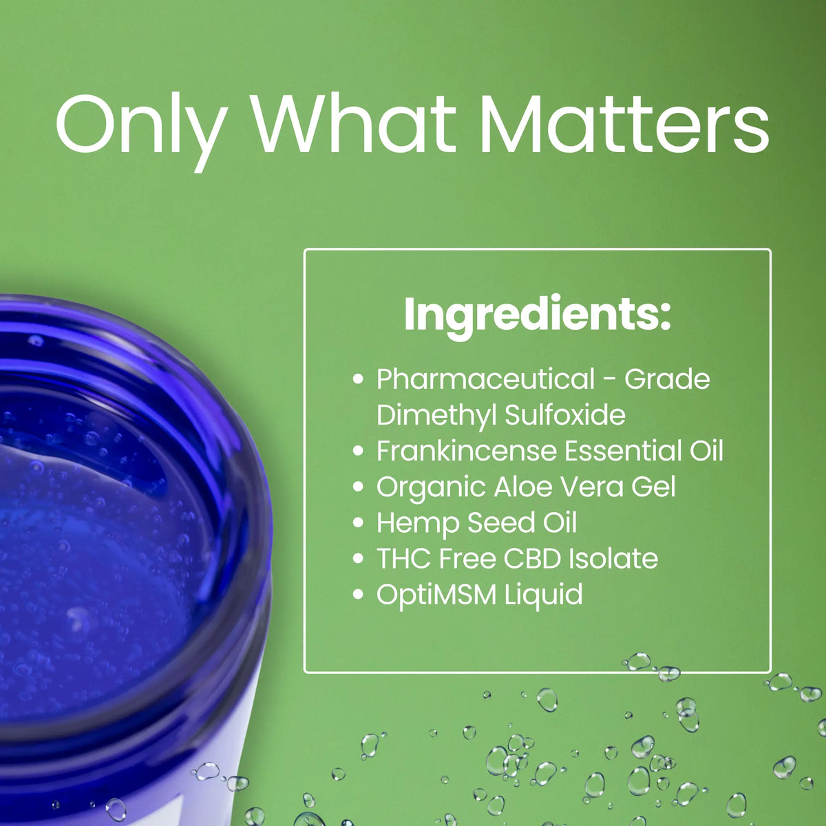 CBD Gel – 1,000 -4500 mg Broad-Spectrum CBD with DMSO & Frankincense Patent Pending