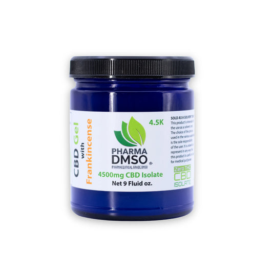 CBD Gel – 1,000 -4500 mg Broad-Spectrum CBD with DMSO & Frankincense Patent Pending