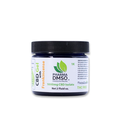 CBD Gel – 1,000 -4500 mg Broad-Spectrum CBD with DMSO & Frankincense Patent Pending