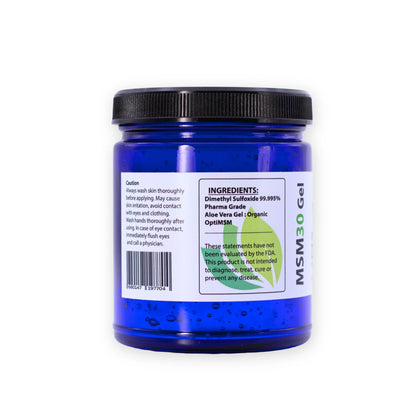 MSM30 Gel – 30% MSM with DMSO / Aloe Vera Gel Base
