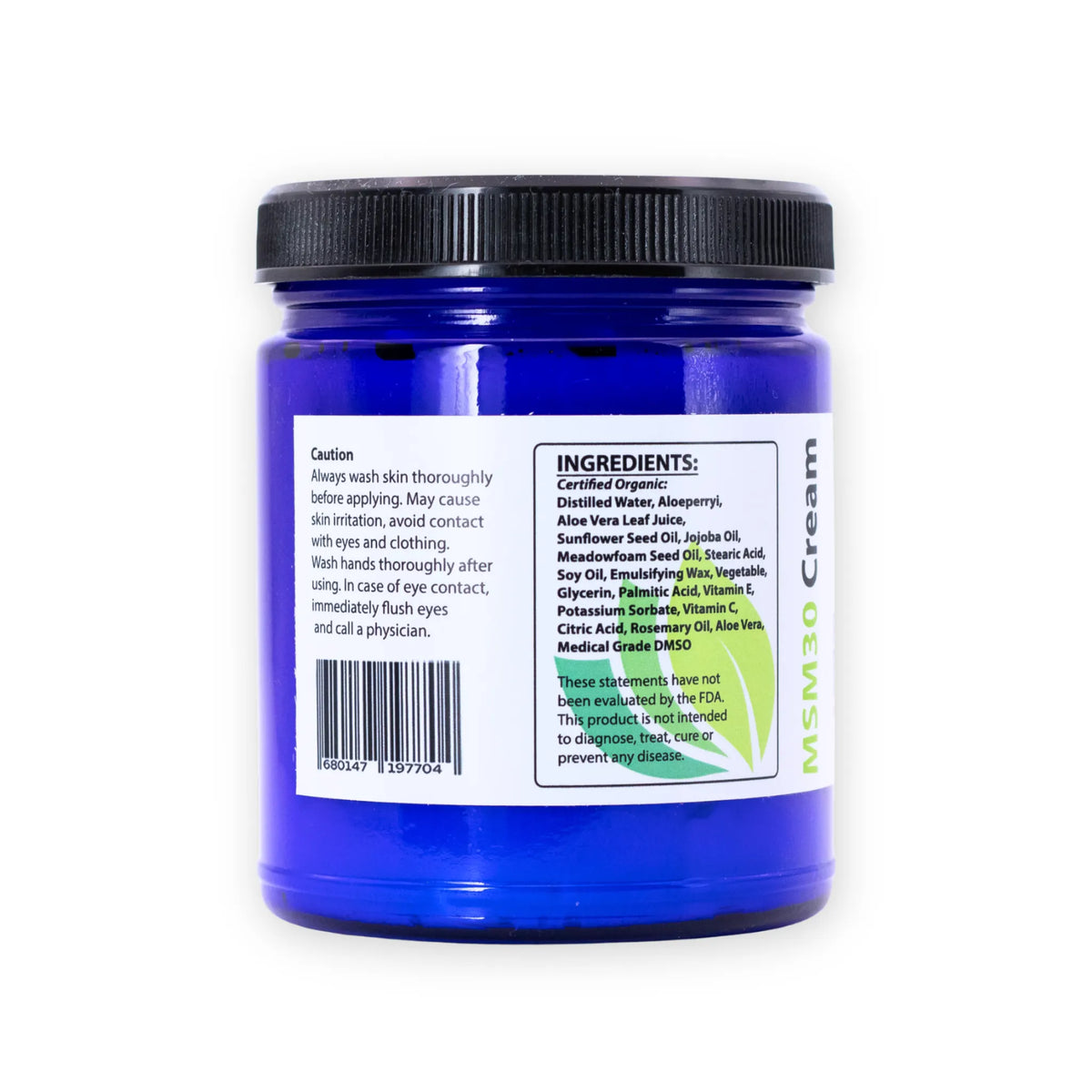 MSM30 Cream – 30% MSM with DMSO in a Rosemary Cream Base